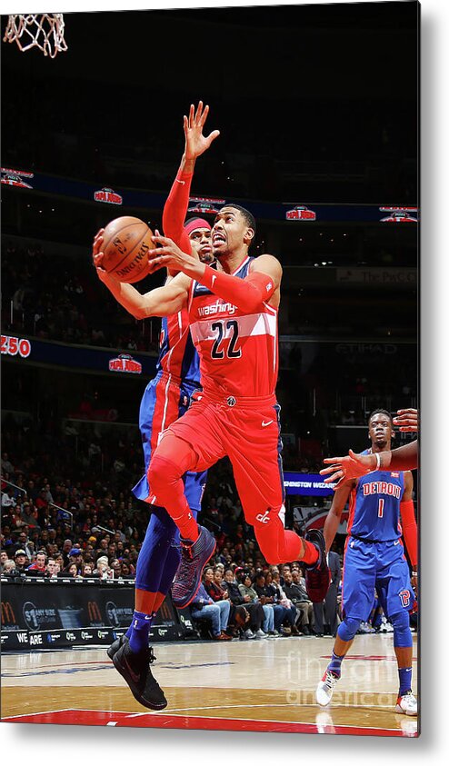Nba Pro Basketball Metal Print featuring the photograph Detroit Pistons V Washington Wizards by Ned Dishman