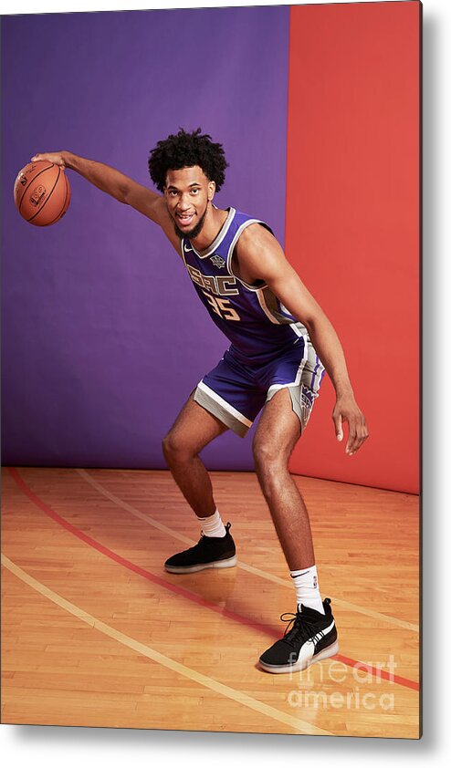 Marvin Bagley Iii Metal Print featuring the photograph 2018 Nba Rookie Photo Shoot #63 by Jennifer Pottheiser