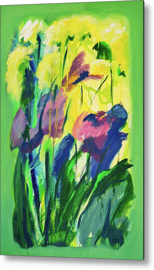Art Metal Print featuring the digital art Composition Of Flowers #7 by Balticboy