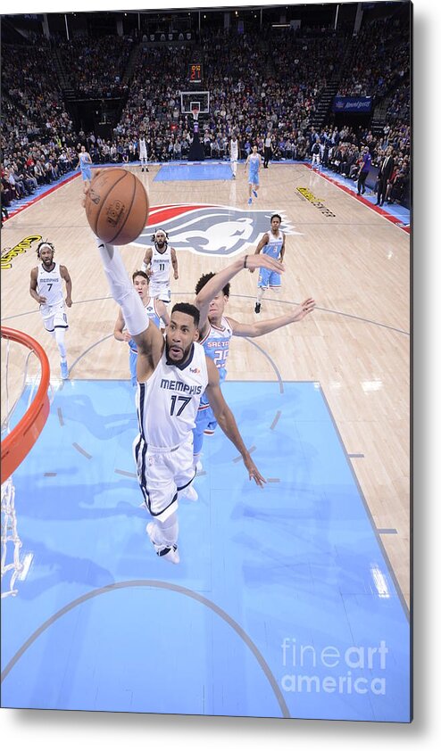 Nba Pro Basketball Metal Print featuring the photograph Memphis Grizzlies V Sacramento Kings by Rocky Widner
