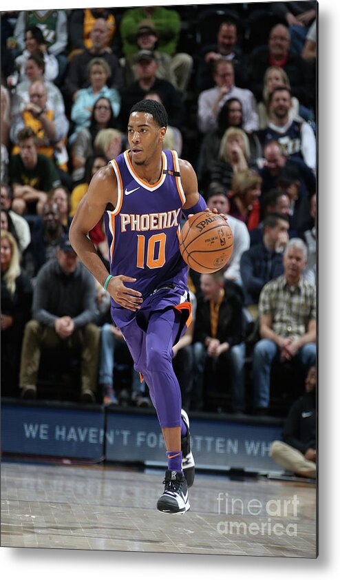 Nba Pro Basketball Metal Print featuring the photograph Phoenix Suns V Utah Jazz by Melissa Majchrzak