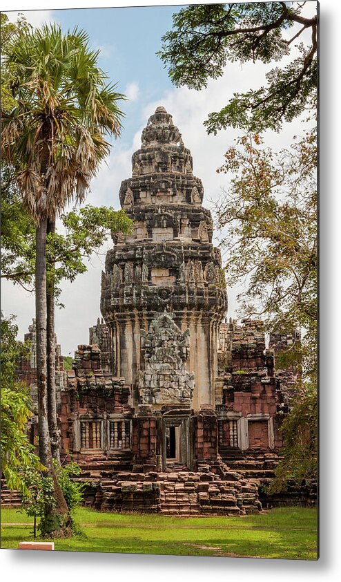Khmer Metal Print featuring the photograph Thailand Phimai Historical Park Ruins #7 by Tom Haseltine