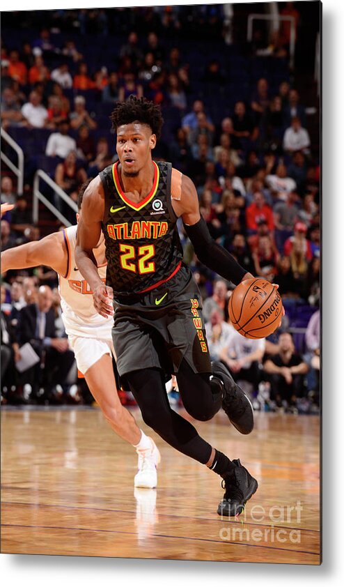 Nba Pro Basketball Metal Print featuring the photograph Atlanta Hawks V Phoenix Suns by Barry Gossage