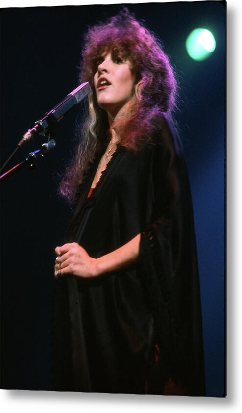 Music Metal Print featuring the photograph Stevie Nicks Of Fleetwood Mac #8 by Mediapunch
