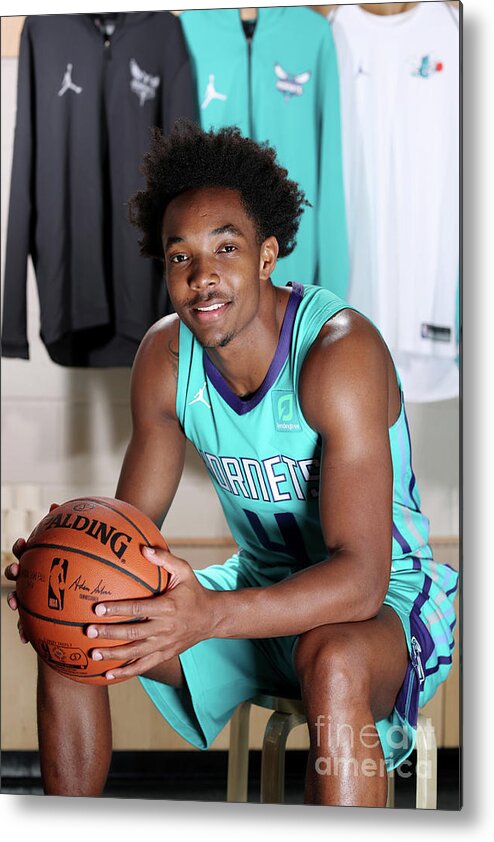 Devonte' Graham Metal Print featuring the photograph 2018 Nba Rookie Photo Shoot #85 by Nathaniel S. Butler