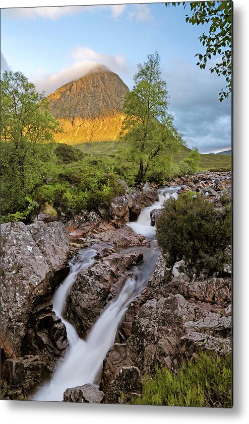 Buachaille Etive Mor Metal Print featuring the photograph A Buachaille Etive Mor Sunrise - Scotland - Glen Coe by Jason Politte