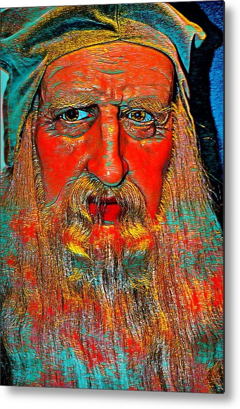 Leonardo Da Vinci Metal Print featuring the photograph Abstract Leonardo by Don Columbus