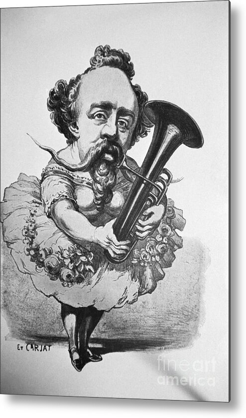 Belgium Metal Print featuring the photograph Adolphe Sax - Inventor Of The Saxophone by Bettmann