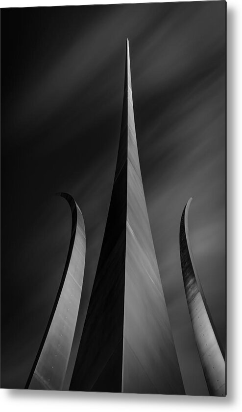 Architecture Metal Print featuring the photograph Air Force Memorial by Dg3691