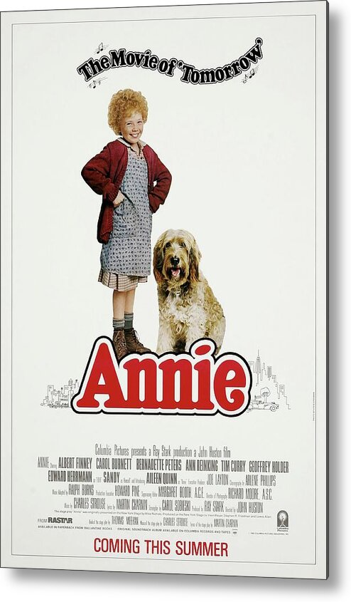 1980s Metal Print featuring the photograph Annie -1982-. by Album