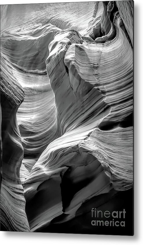 Arizona Metal Print featuring the photograph Antelope Canyon Waves by Ed Taylor