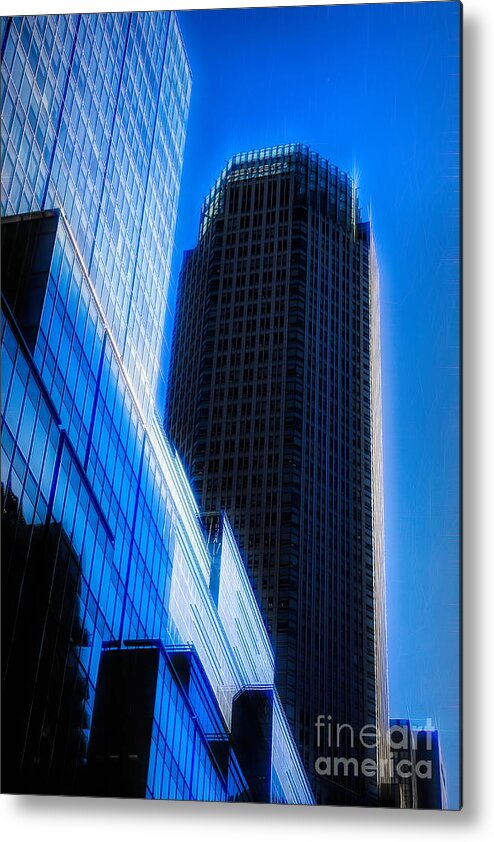 Nyc Metal Print featuring the digital art Architecture NYC Art Deco by Chuck Kuhn