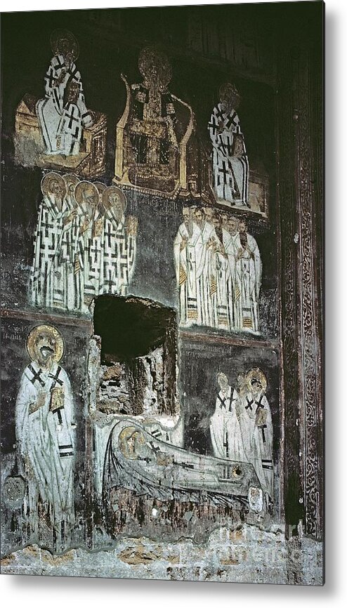R 1169-96 Metal Print featuring the painting Assembly Of Stefan Nemanja, Early 13th Century by Serbian School