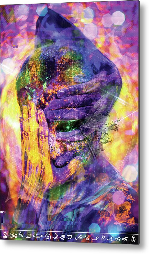 Bodypaint Metal Print featuring the painting Astral Goddess 3 by Matt Deifer