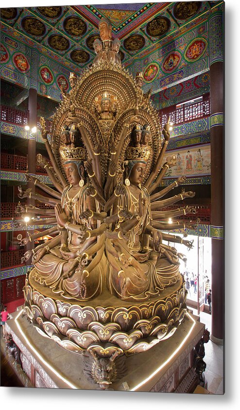 Chinese Culture Metal Print featuring the photograph Avalokitesvara Guanyin by Pengpeng