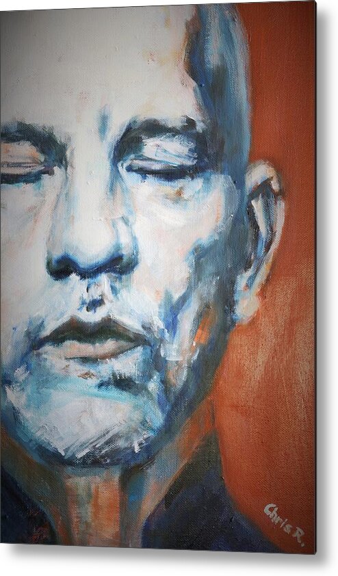 Actor Metal Print featuring the painting Being John M. by Christel Roelandt