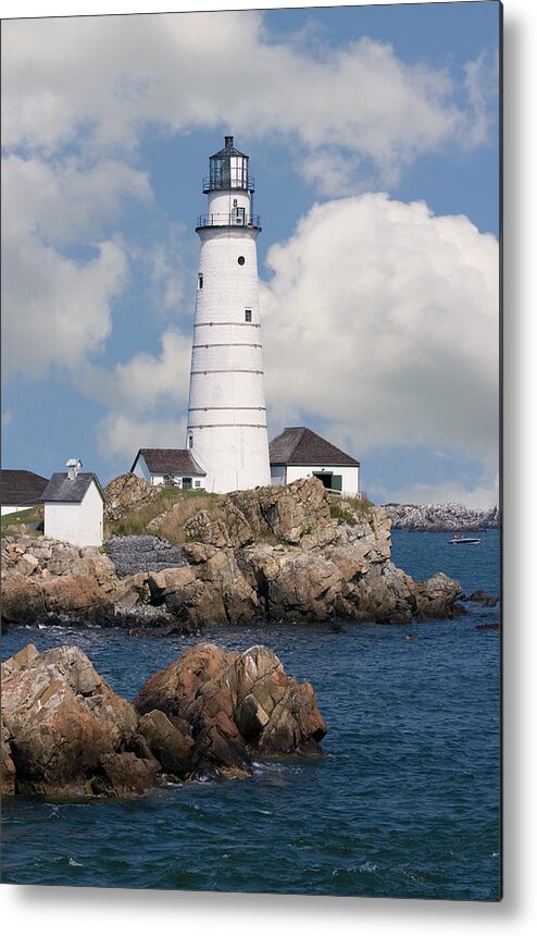 Local Landmark Metal Print featuring the photograph Boston Light Ma by Kickstand