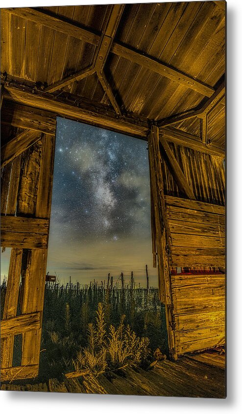 Milky Way Metal Print featuring the photograph Boxcar Dreams by James Clinich