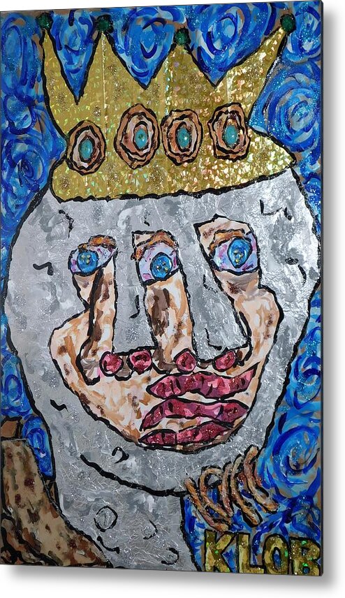 Brian Metal Print featuring the mixed media Brian Boru High King Of Ireland by Kevin OBrien
