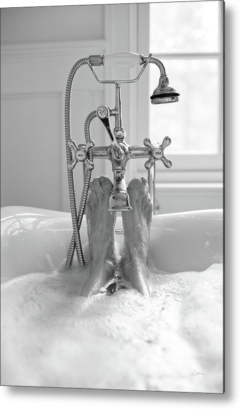 Bath Metal Print featuring the photograph Bubble Bath I by Aledanda