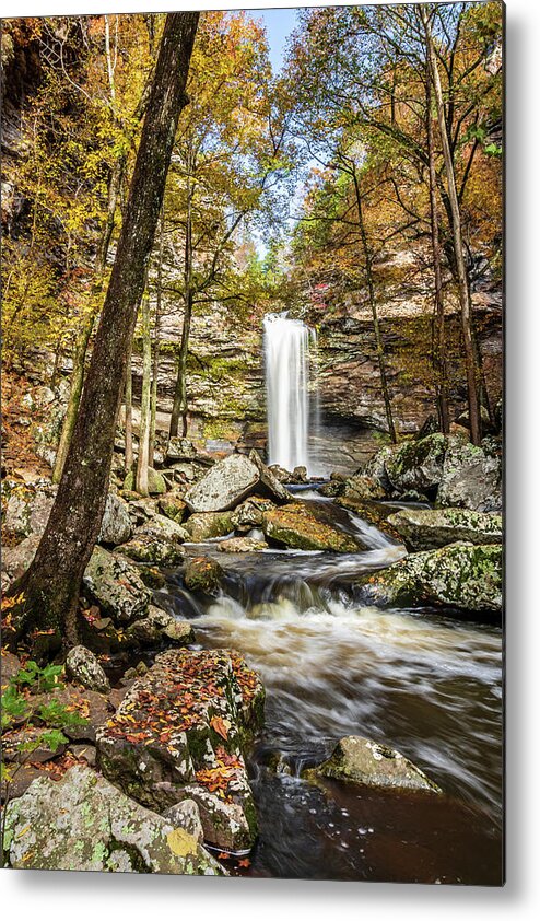 Fall Metal Print featuring the photograph Cedar Creek Falls by Jack Clutter