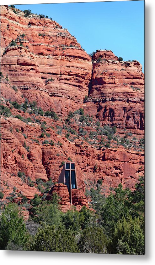 Chapel Of The Holy Cross Metal Print featuring the photograph Chapel of the Holy Cross by David T Wilkinson