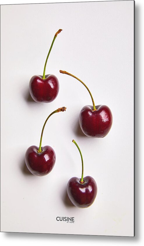 Cuisine At Home Metal Print featuring the photograph Cherries by Cuisine at Home