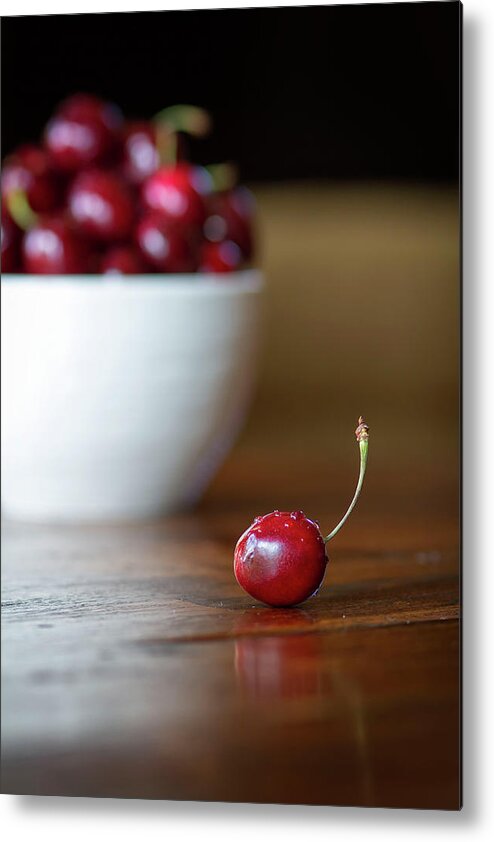 Cherry Metal Print featuring the photograph Cherries by Kevin Sherman