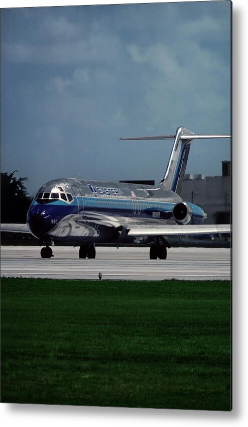 Eastern Airlines Metal Print featuring the photograph Classic Eastern Airlines DC-9 at Miami by Erik Simonsen