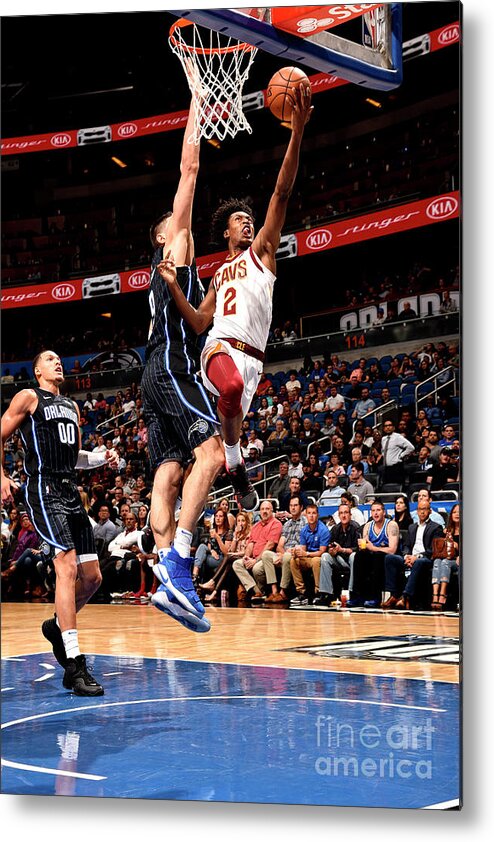 Nba Pro Basketball Metal Print featuring the photograph Cleveland Cavaliers V Orlando Magic by Gary Bassing