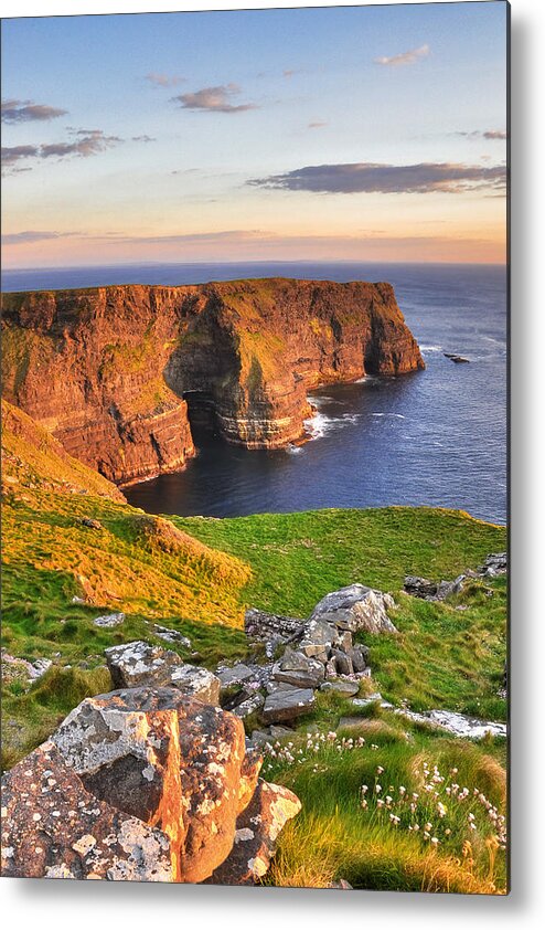 Scenics Metal Print featuring the photograph Cliffs Of Moher by Photography By Robert Riddell