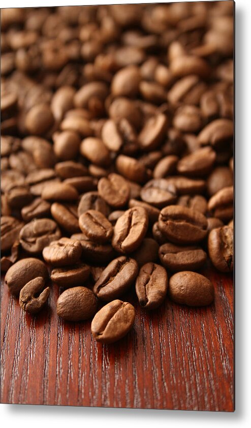 Breakfast Metal Print featuring the photograph Coffee Beans by Fotografiabasica