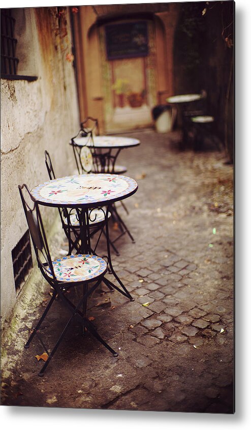 Tranquility Metal Print featuring the photograph Coffee Terrace by Photo By Rafa Elias