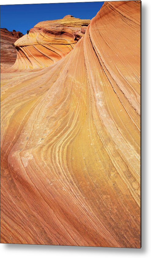 Scenics Metal Print featuring the photograph Coyote Buttes With Swirling Shapes by Lucynakoch