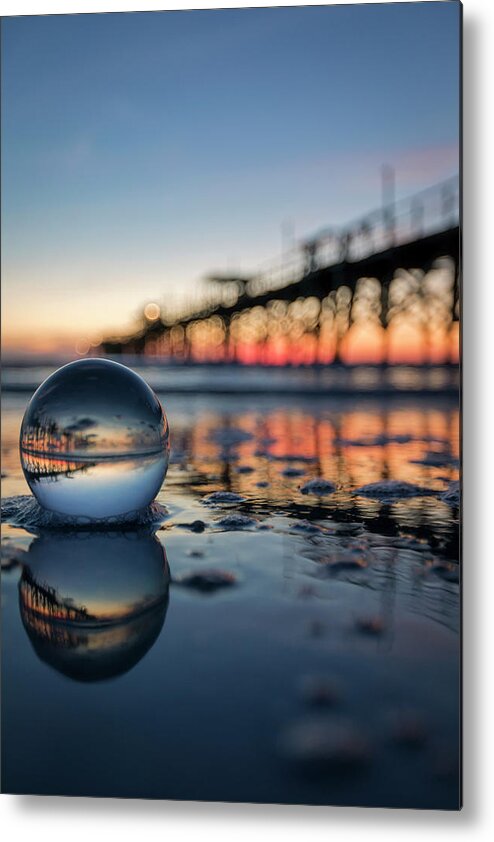 Anna Maria Island Metal Print featuring the photograph Crystal Ball Sunset by Chris Haverstick