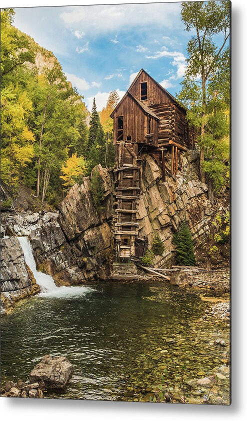 Crystal Mill Metal Print featuring the photograph Crystal Mill by Joe Kopp
