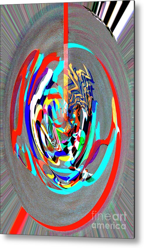Abstract Metal Print featuring the digital art Digital II - Stage Dancer by James Lavott