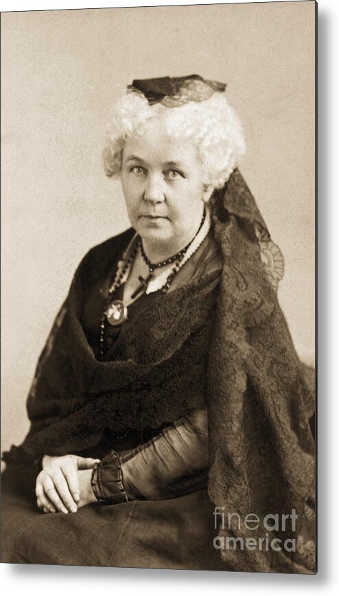 Mature Adult Metal Print featuring the photograph Elizabeth Cady Stanton by Bettmann