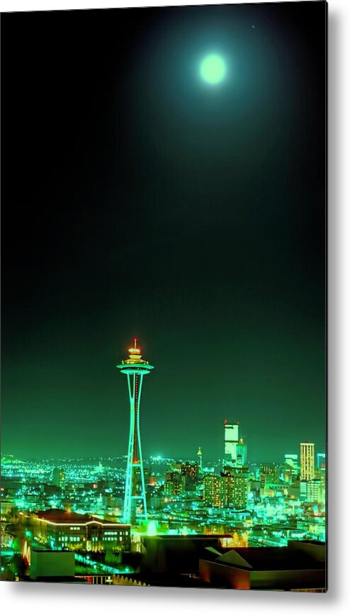 Seattle Metal Print featuring the photograph Emerald City Seattle by Cathy Anderson