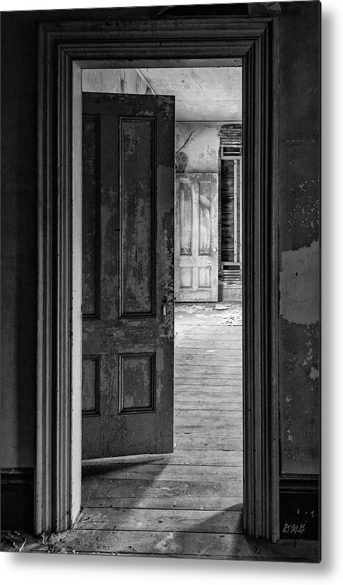 Architectural Metal Print featuring the photograph Empty Room I BW by David Gordon