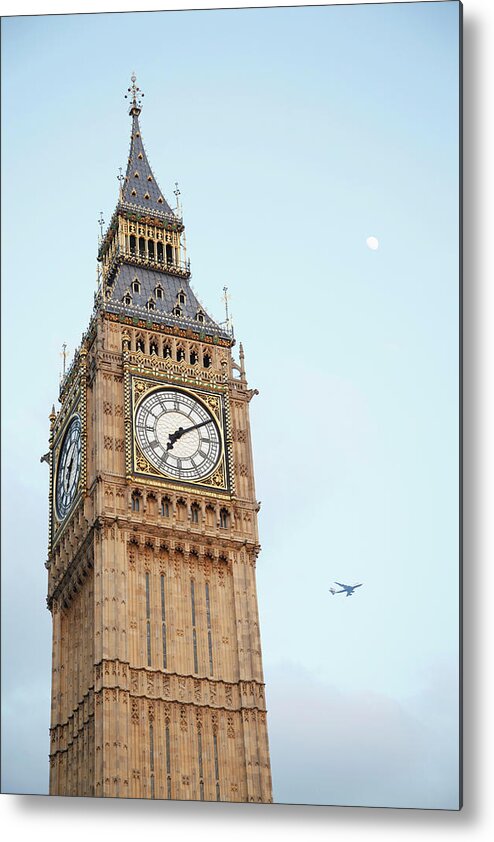 Clock Tower Metal Print featuring the photograph England, London, View Of Big Ben Tower by Westend61