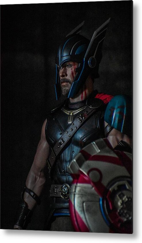 Thor Metal Print featuring the digital art Enter the Arena by Jeremy Guerin