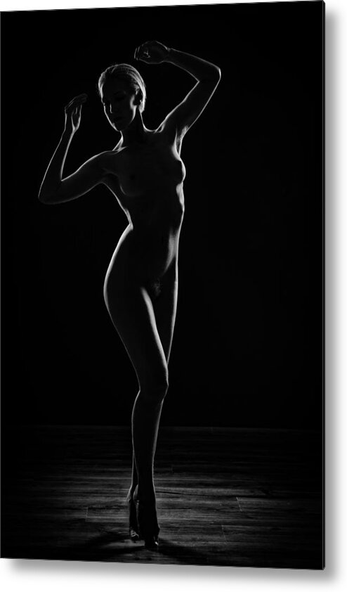 Fine Art Nude Metal Print featuring the photograph Express by Luc Stalmans