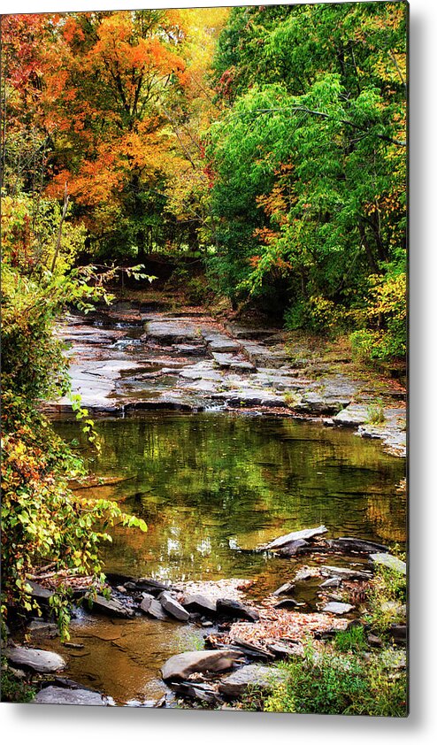 Fall Metal Print featuring the photograph Fall Creek by Christina Rollo
