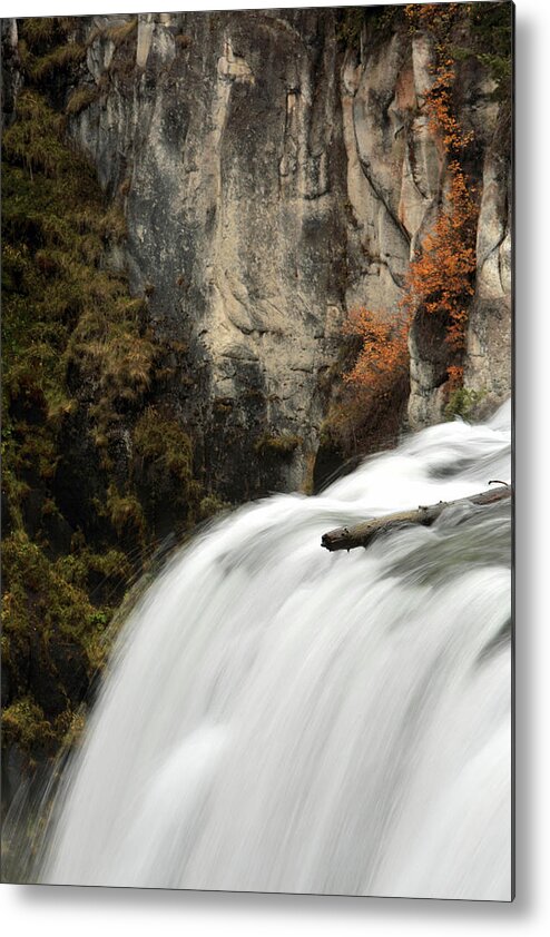 Autumn Metal Print featuring the photograph Fall's Falls by David Andersen