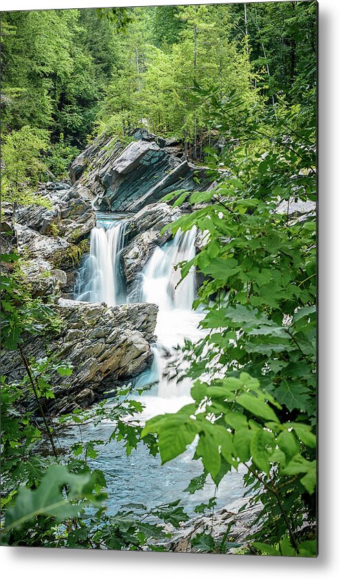 Waterfall Metal Print featuring the photograph Falls in the Forest by Mike Whalen