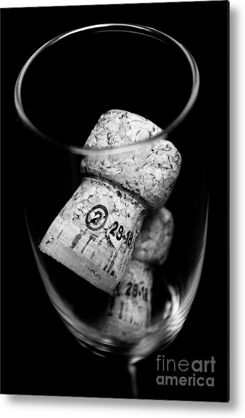 Wine Metal Print featuring the photograph Flute celebration by Jorgo Photography