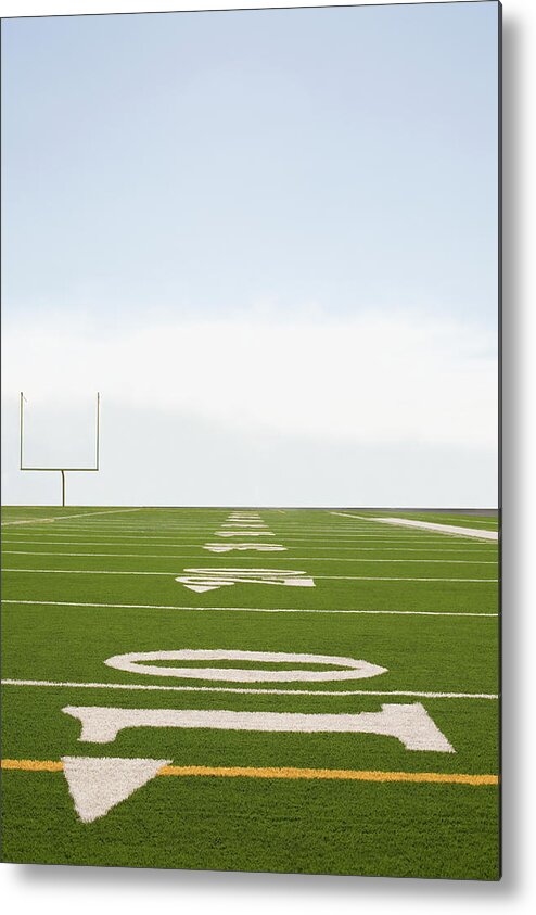 Viewpoint Metal Print featuring the photograph Football Field by Tetra Images - David Engelhardt