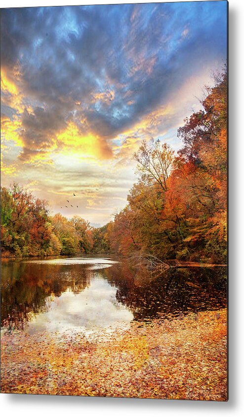 Autumn Metal Print featuring the photograph For the Love of Autumn by John Rivera