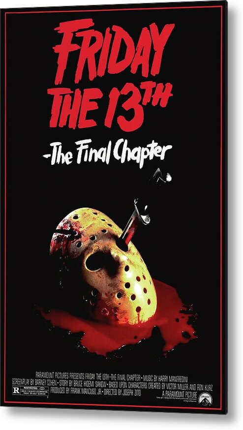 1980s Metal Print featuring the photograph Friday The 13th. The Final Chapter -1984-. by Album